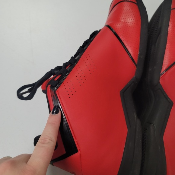 Adidas Mens Chunky Y2K T Mac 2 Restomod Rockets Sneakers Size 12 Red Basketball - Picture 10 of 14